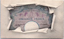 THEMES - MONNAIES - Representation Billet De 50f - Coins (pictures)