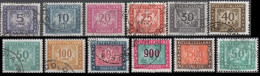 Italia 1955/1991 Segnatasse Fil. Stelle 12 Valori - Postage Due