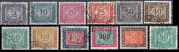 Italia 1955/1991 Segnatasse Fil. Stelle 12 Valori - Strafport