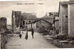 38381-ZE-54-SIVRY  "DEVASTEE"-L'Eglise------------animée - Autres & Non Classés