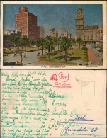 Postcard Montevideo Plaza Indepencia 1927 - Uruguay