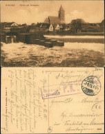 Ansichtskarte Rheine Westfalen Partie Am Emswehr 1915  Gel. Feldpoststempel P.K. - Rheine