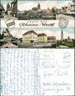 Ansichtskarte Rheine Westfalen Münsterstraße, Markt, Rathaus U.a. 1963 - Rheine