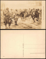 Künstlerkarte - Militär Schweiz Helvetia Revue De Cavalerie Près Du Front. 1916 - Ohne Zuordnung