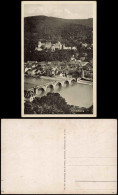 Ansichtskarte Heidelberg Blick Auf Stadt Und Brücke 1934 - Heidelberg