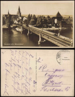 Ansichtskarte Konstanz Rheinbrücke 1929 - Konstanz