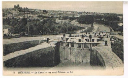 34 BEZIERS   LE CANAL ET LES 9 ECLUSES - Beziers