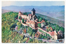 CPSM Dentelée 10.5 X 15 Bas Rhin Le Château Du HAUT-KOENIGSBOURG (alt 755 M) (Photo Aérienne Carabin) - Autres & Non Classés