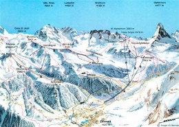 13121767 Zermatt VS Panoramakarte Zermatt VS - Andere & Zonder Classificatie