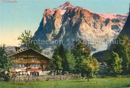 13114809 Grindelwald Bauernhof Mit Blick Zum Wetterhorn Berner Alpen Grindelwald - Autres & Non Classés