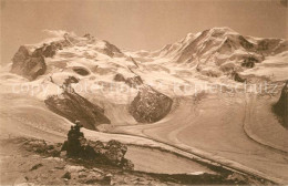 13114759 Zermatt VS Monte Rosa Lyskamm Vom Gornergrat Gebirgspanorama Walliser A - Sonstige & Ohne Zuordnung