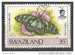 Swaziland    - 1991  - Butterfly ( Graphium Leonidas )    - USED. ( D ) ( Condition As Per Scan ) ( OL 14/04/2014 ) - Swaziland (1968-...)