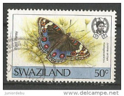 Swaziland    -1987  - Butterfly ( Junonia Orithya )    - USED. ( D ) ( Condition As Per Scan ) ( OL 14/04/2014) - Swaziland (1968-...)