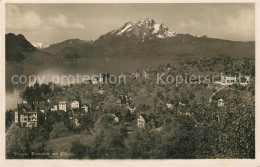 13114127 Weggis Vierwaldstaettersee Unterdorf Mit Pilatus Weggis - Autres & Non Classés