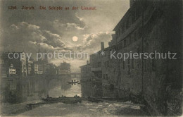 13113949 Zuerich ZH Die Schipfe An Der Limmat Im Mondschein Zuerich - Altri & Non Classificati