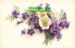 R355937 Red And Purple Flowers. A. G. B. Germany. Postcard - World