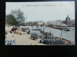 PARIS                       LA SEINE ET LE PORT SAINT NICOLAS - The River Seine And Its Banks