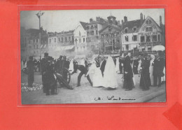 60 BEAUVAIS Carte Photo Animée Fete Cérémonie Ou Procession - Beauvais