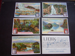 Original Old Cards Chromos Liebig S 1214 Vues De La Nouvelle Zélande Complet - Liebig
