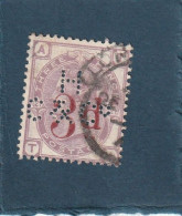 ///   ANGLETERRE ///  N° 74 --Llias 3D    --- Côte 150 + Perfo - Used Stamps