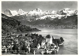 13097237 Oberhofen Thunersee Panorama Eiger Moench Jungfrau Oberhofen Thunersee - Other & Unclassified