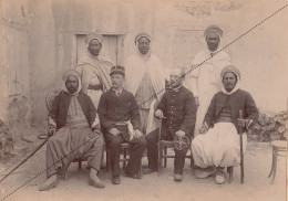 Photo Afrique Algérie Commissariat De Police De Djelfa Souvenir Mission Géodésique Militaire Boulard Gentil - Old (before 1900)