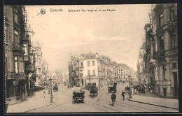 AK Ostende, Boulevard Van Iseghem Et Rue Royale  - Other & Unclassified