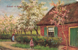 FANTAISIES - Une Enfant Et Sa Mère Dans Le Jardin - Extraitet Bouillon - Colorisé - Carte Postale Ancienne - Autres & Non Classés