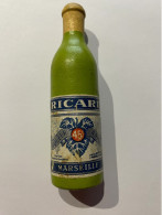 RICARD BOUTEILLE SIFFLET EN BOIS PUBLICITE MARSEILLE LIQUEUR ANISEE ANIS 45° PASTIS ALCOOLS - Autres & Non Classés