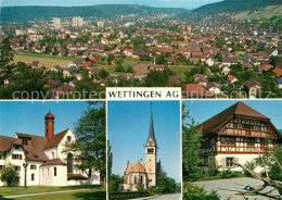 13070677 Wettingen AG Panorama Kirche Fachwerkhaus Wettingen AG - Sonstige & Ohne Zuordnung