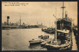 AK Kobe, The Grand Sight Of The Ships At Anchor In The Harbour  - Kobe