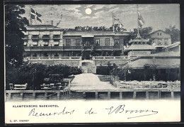 AK Klampenborg, Badehotel Mit Terrasse, Vom Wasser Gesehen  - Denmark