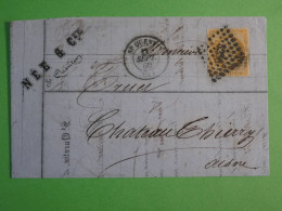 DO15 FRANCE LETTRE   11 SEPT.  1860  ST QUENTIN A CHATEAU  +N°16+ AFF. INTERESSANT+ +++++ - 1849-1876: Klassik