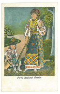 RO - 25310 ETHNIC, Woman & Girl, Port Popular, Romania - Old Postcard - Unused - Rumania