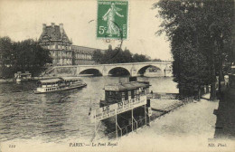 PARIS  Le Pont Royal  LE TOURISTE  Bateau Mouche RV - Ponts