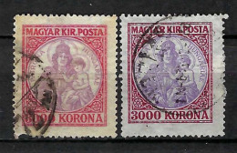 HONGRIE Ca.1923-25: Lot D' Obl., 2 Nuances - Gebruikt