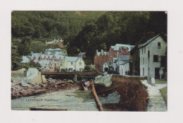 ENGLAND - Lynmouth Harbour Unused Vintage Postcard - Lynmouth & Lynton