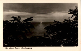 H2249 - Foto Künstlerkarte - Motivkarte Meer See Sonnenuntergang - Verlag W. Stange Heringsdorf DDR - Otros & Sin Clasificación