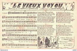 LE VIEUX VOYOU PARTITION AVEC PAROLES ET MUSIQUE - Musik Und Musikanten
