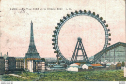 75 PARIS LA TOUR EIFFEL ET LA GRANDE ROUE - Tour Eiffel