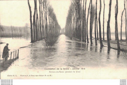 77 NOYEN SUR SEINE PENDANT LA CRUE INONDATION DE LA SEINE JANVIER 1910 - Sonstige & Ohne Zuordnung