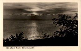 H2251 - Foto Künstlerkarte - Motivkarte Meer See Sonnenuntergang - Verlag W. Stange Heringsdorf DDR - Sonstige & Ohne Zuordnung