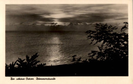 H2251 - Foto Künstlerkarte - Motivkarte Meer See Sonnenuntergang - Verlag W. Stange Heringsdorf DDR - Andere & Zonder Classificatie