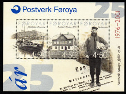 Färöer 2001 - Mi.Nr. Block 10 - Postfrisch MNH - Post Poste Schiffe Ships - Faroe Islands