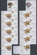 Guiné Bissau - 682/685 - Strips Of 5 - Turtle - 2001 - MNH - Guinée-Bissau