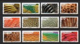 - FRANCE Adhésifs Oblitérés - Série Complète ANIMAUX EN COULEURS 2024 (12 Timbres) - - Used Stamps