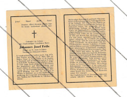 Faire-part De Décès Du Père Johannes Josef FRÖLS - Pfarrer An St Anna In Düren - AACHEN 1874 / 1944 (B374) - Obituary Notices