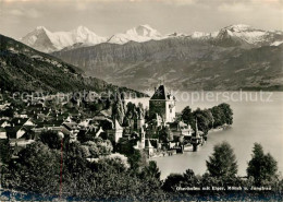 13030187 Oberhofen Thunersee Mit Eiger Moench Und Jungfrau Oberhofen Thunersee - Other & Unclassified