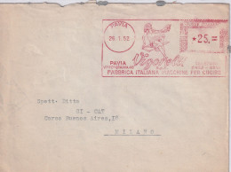 1952  Busta Con Affrancatura Meccanica Rossa EMA   VIGORELLI MACCHINE PER CUCIRE - Storia Postale