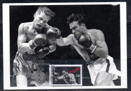 FRANCE FRANCIA 1991 MARCEL CERDAN BOXING CHAMPION 2.50fr MAXI MAXIMUM CARD CARTE - 1990-1999